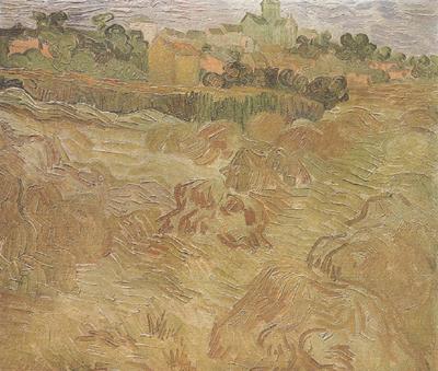 Vincent Van Gogh Wheat Fields with Auvers in the Background (nn04) Germany oil painting art